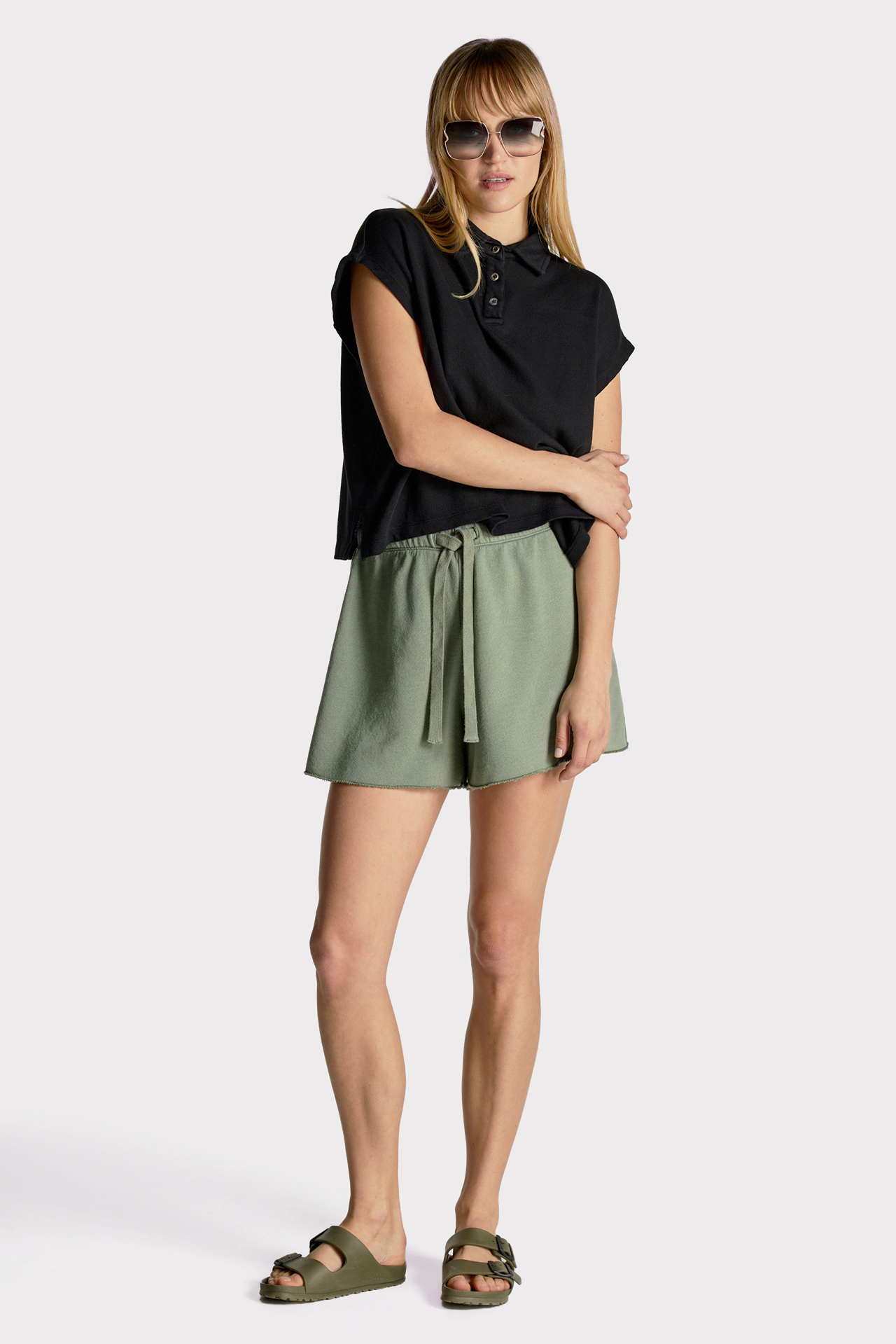 Side Slit Polo Sleeveless