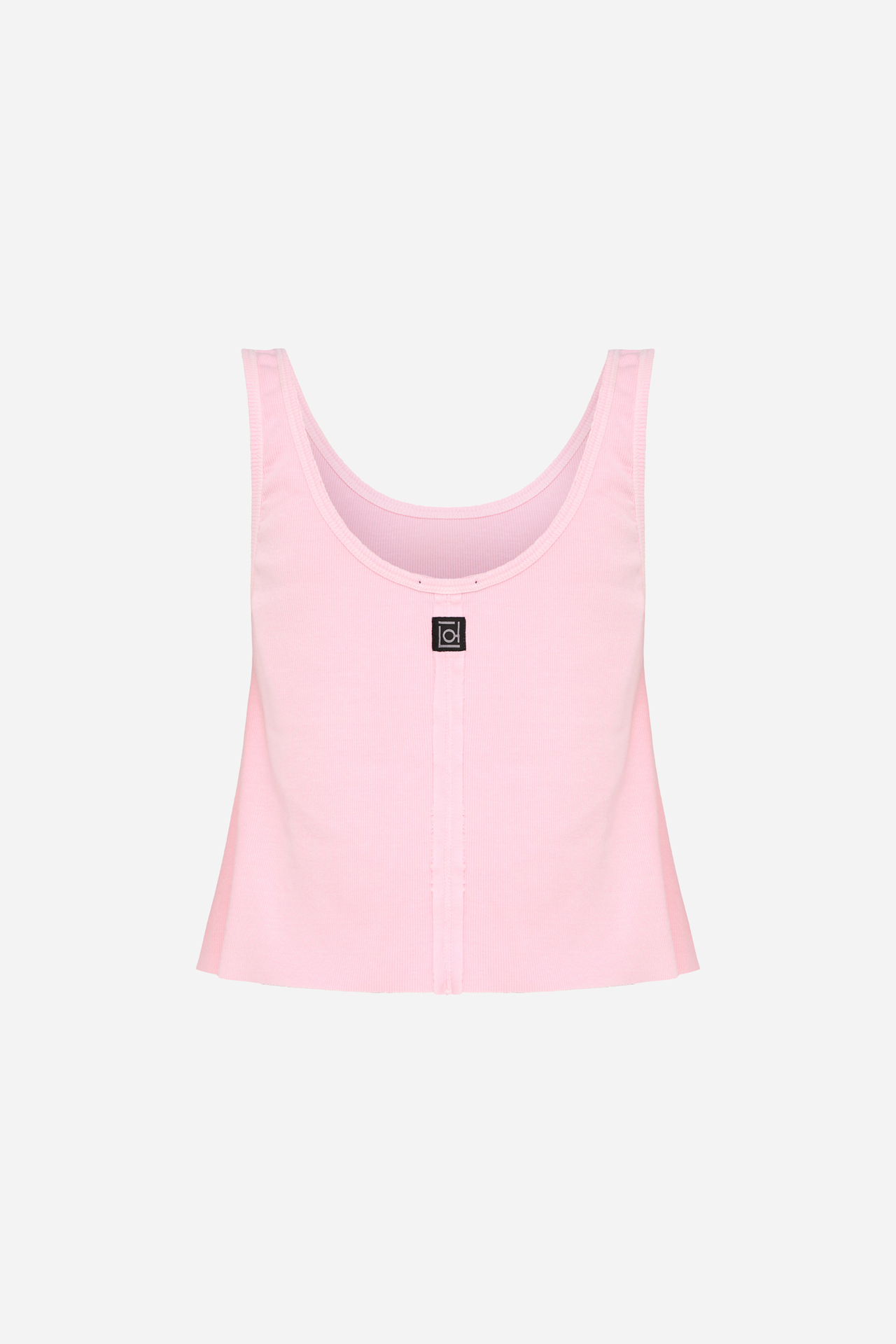 CROPPED TANK TOP WITH RAW EDGES