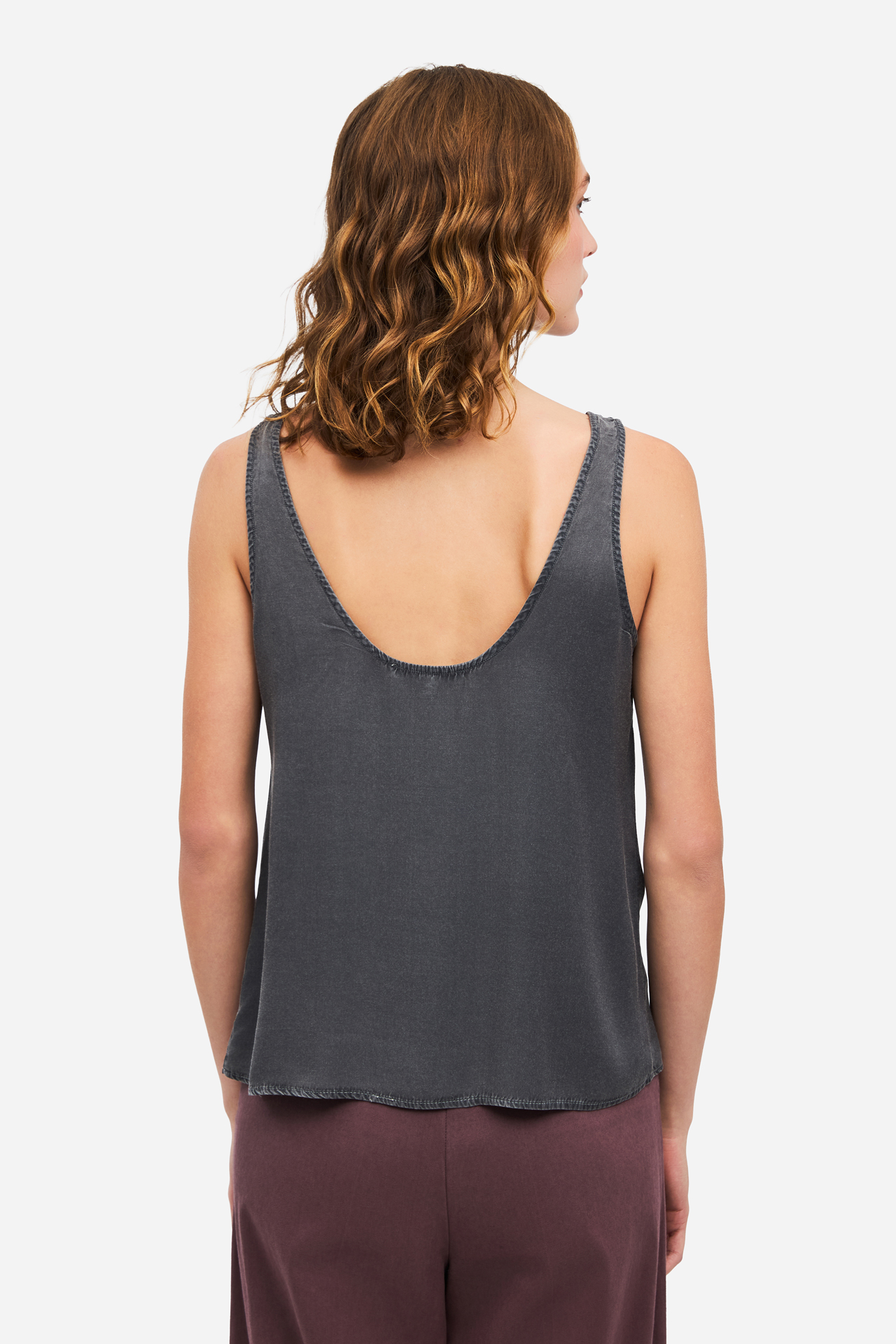 RELAXED SATIN TOP