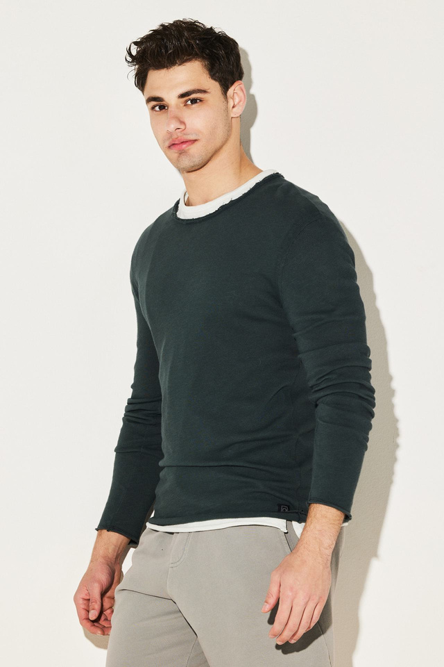 Heavy Slub Jersey Raw Cut T-Shirt