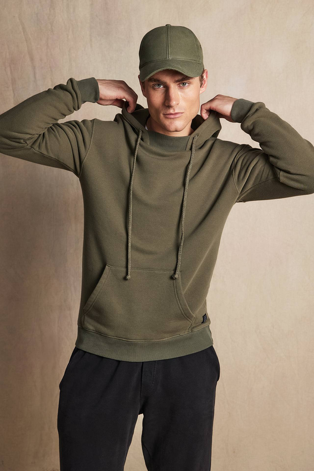 Rib Turtleneck Hoodie