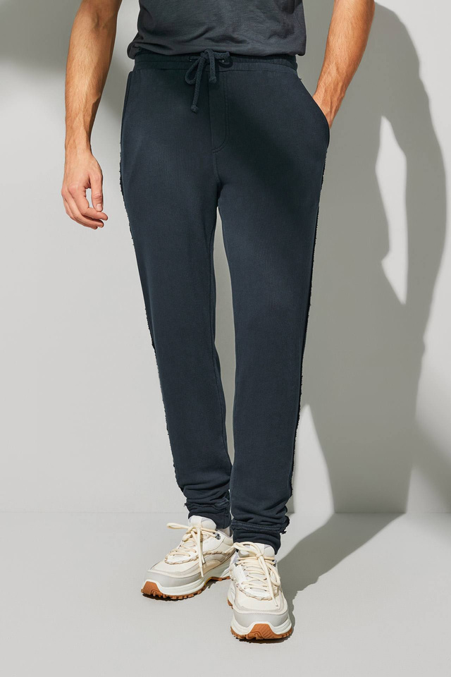 Acid Loose Knit Raw-cut Sweatpants