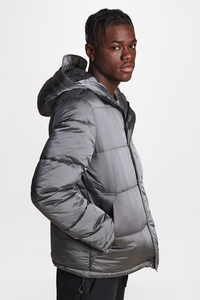 Metallic Puffer Jacket