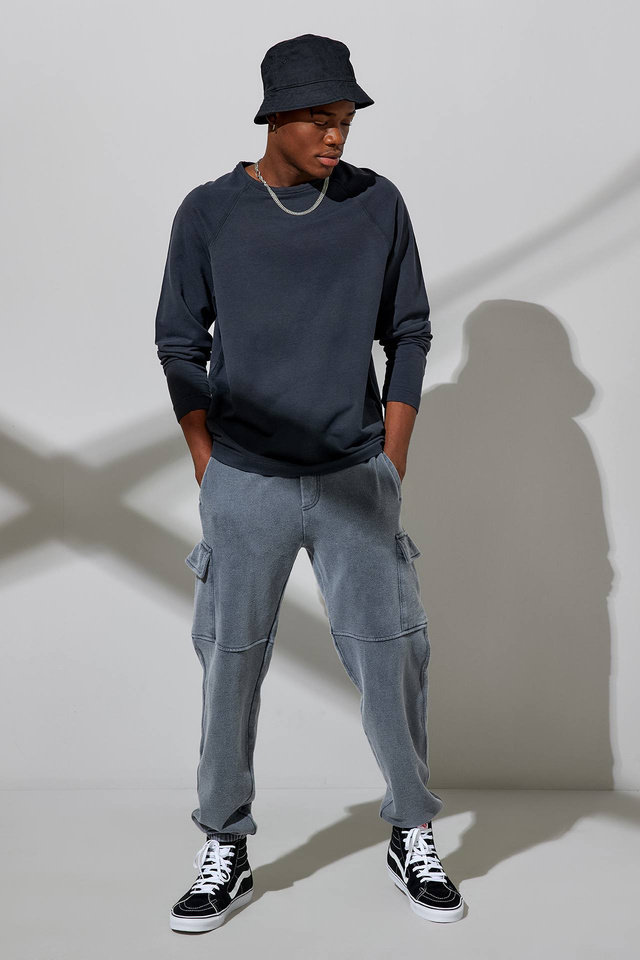 Cotton Modal Acid Raglan Longssleeve