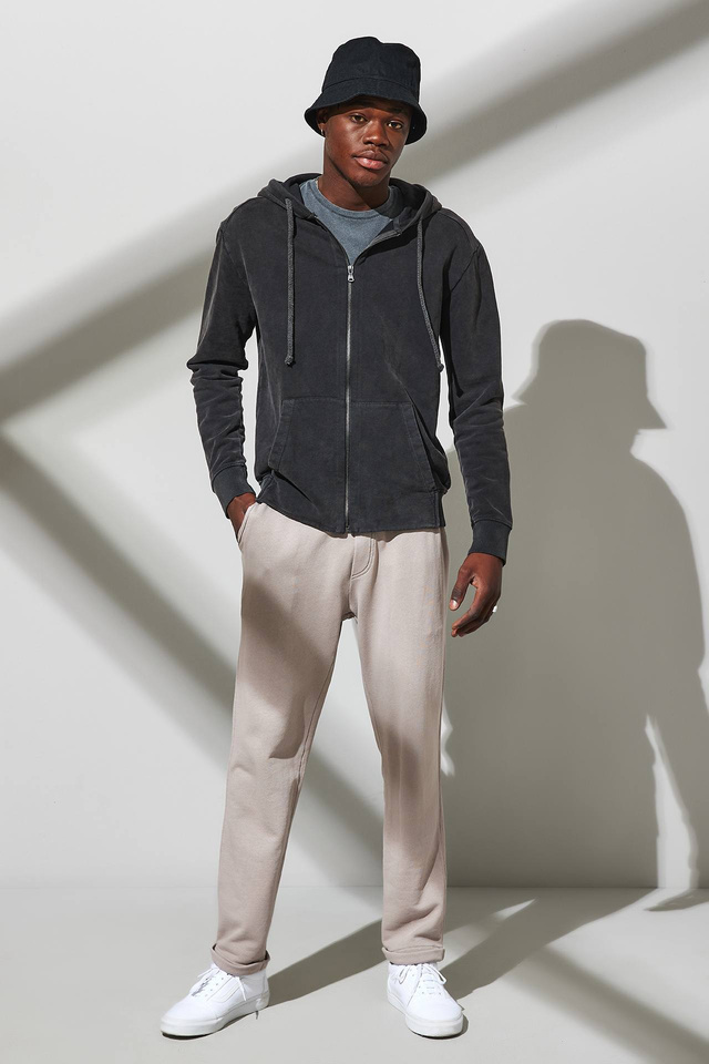 Loose Knit Rolled Hem Sweatpants
