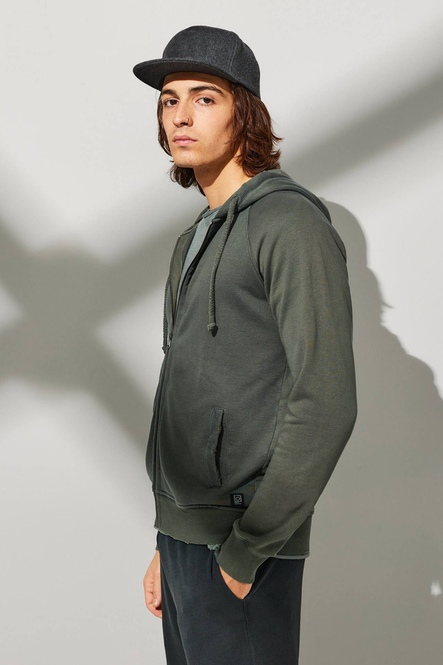Acid Destroyed Raglan Full Zip