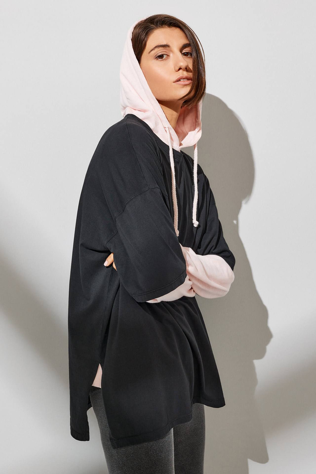 Κοντομάνικη Oversize Μπλούζα