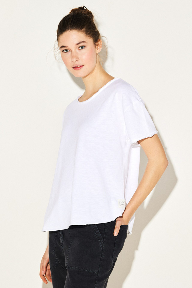 Boxy Raw Cut T-Shirt