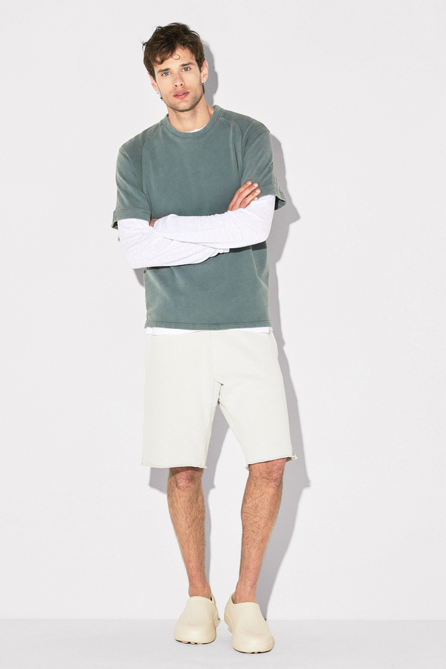 Waffle Detail Oversized T-Shirt