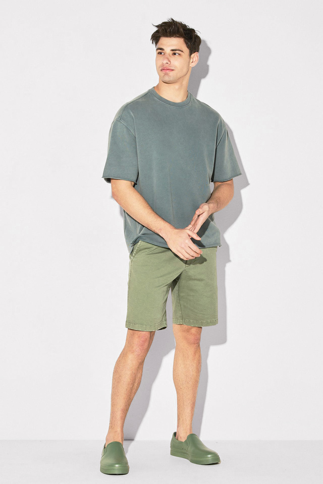 Oversized T-Shirt With Rib Detail