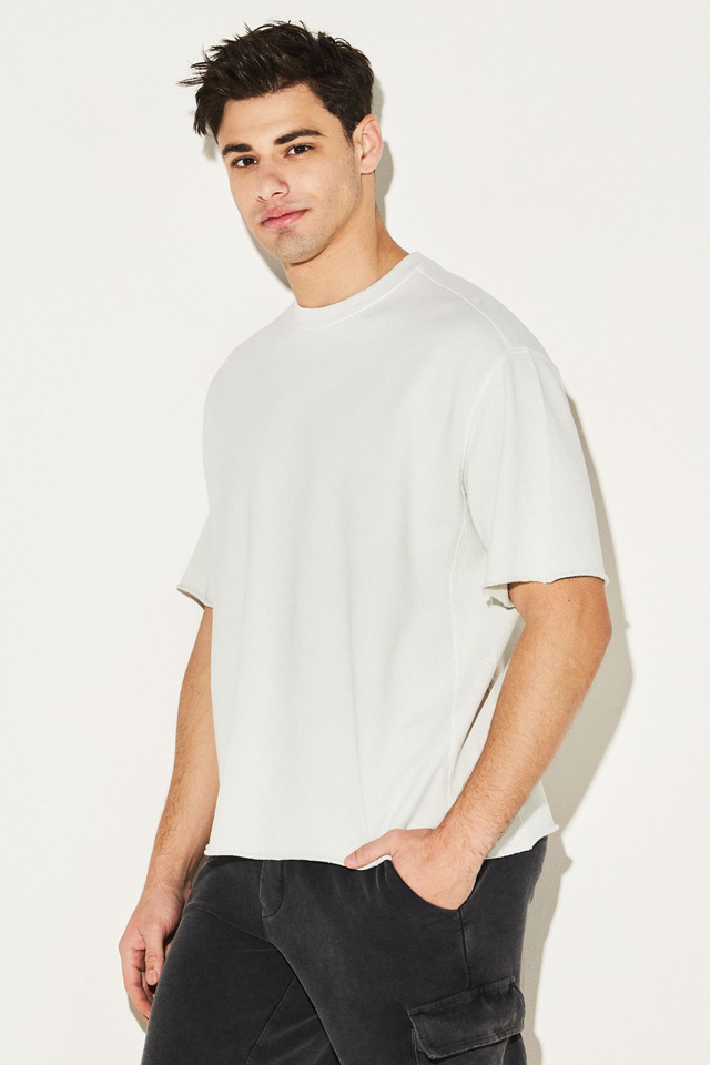 Oversized T-Shirt With Rib Detail