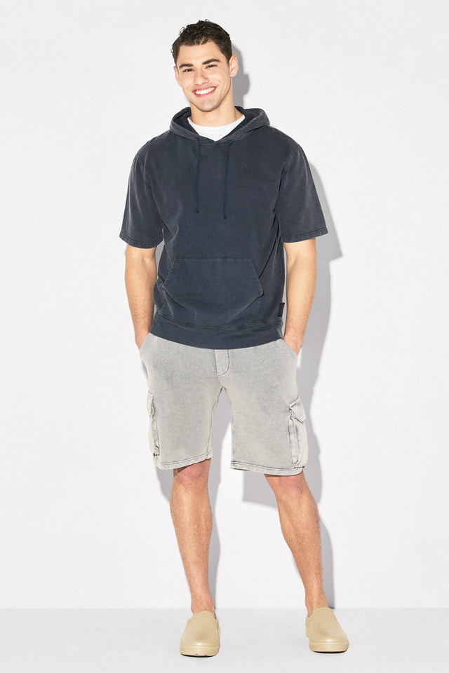 Heavy Jersey Short Sleeve Hoodie