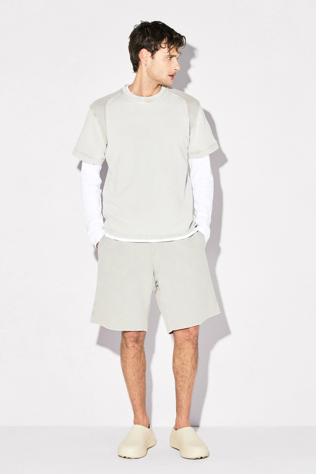 Waffle Detail Oversized T-Shirt