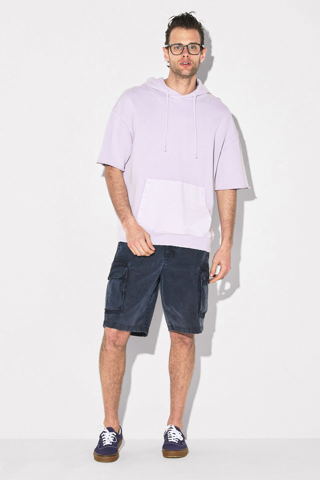 Oversized Short Sleeve Hoodie