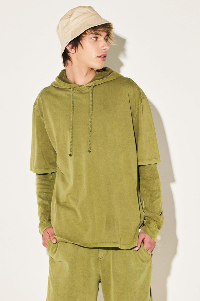 Rib Neck Oversized T-Shirt