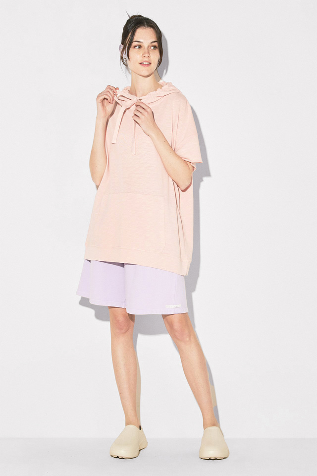 Oversized Short Sleeve Hoodie