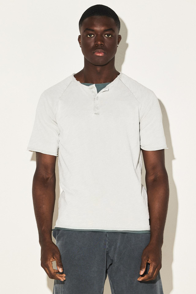 Oversized Heavy Slub Raglan T Shirt