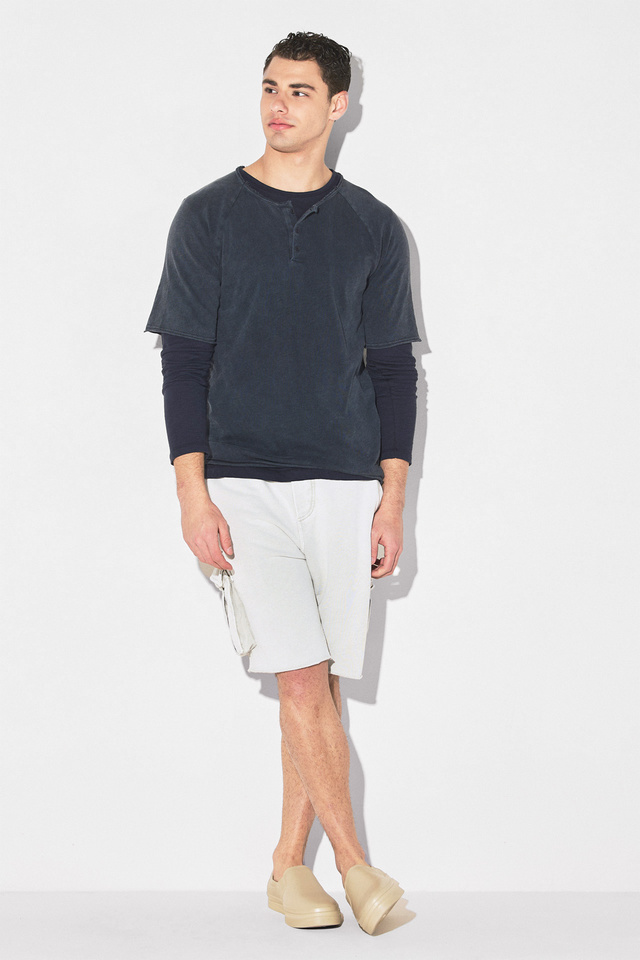 Oversized Heavy Slub Raglan T Shirt