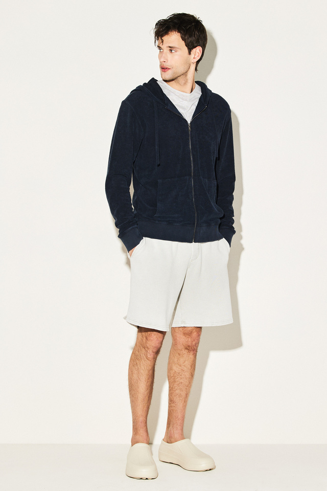 Terry Towel Full Zipper Hoodie