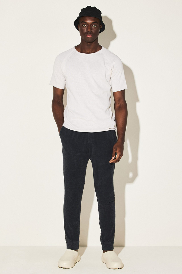 Terry Towel Rib Waist Sweat Pant
