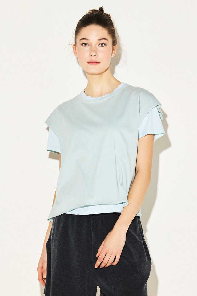 Sleeveless Raw Edges Top