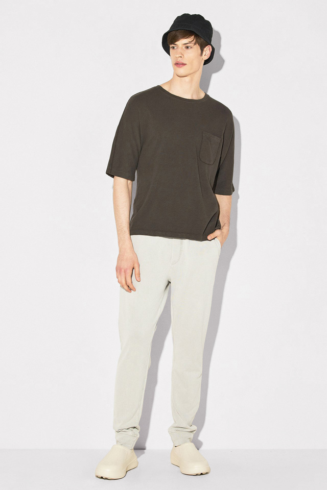 Heavy Slub Oversized T-Shirt With Pocket