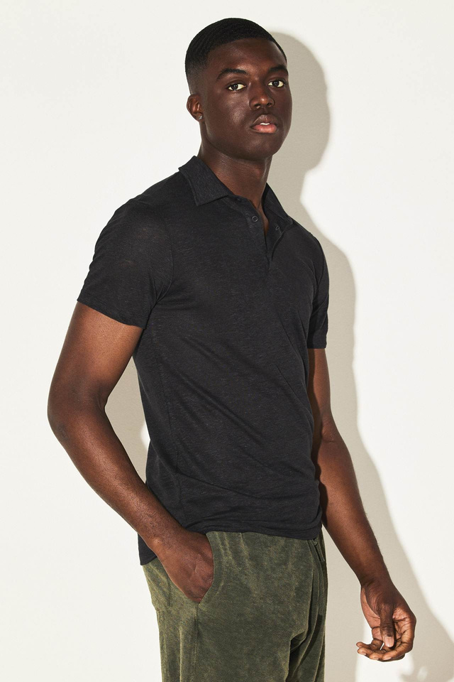 Pure Linen Polo Shirt