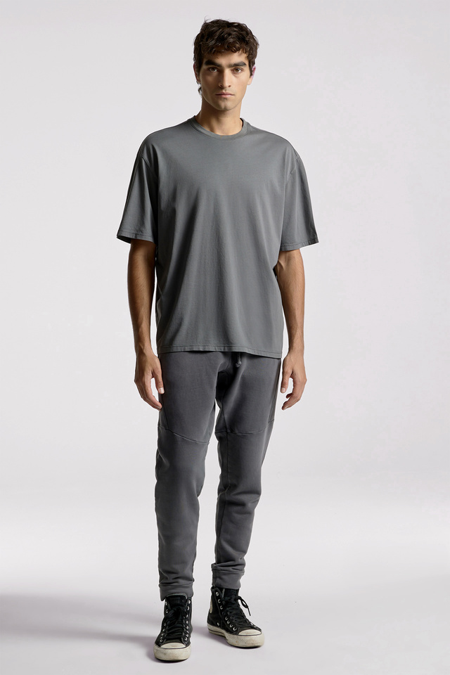 Ribbed Neckline T-shirt