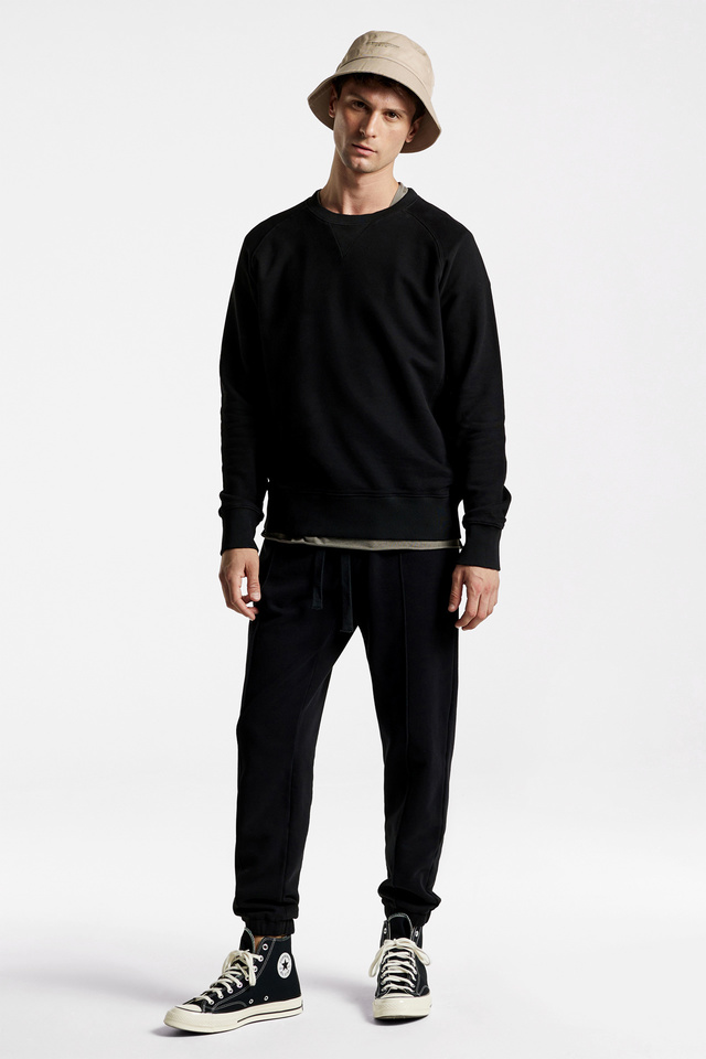 Oversized Pintuck Sweatpants