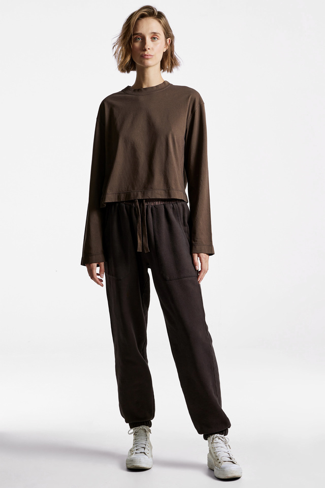 Long Sleeve Cropped T-Shirt