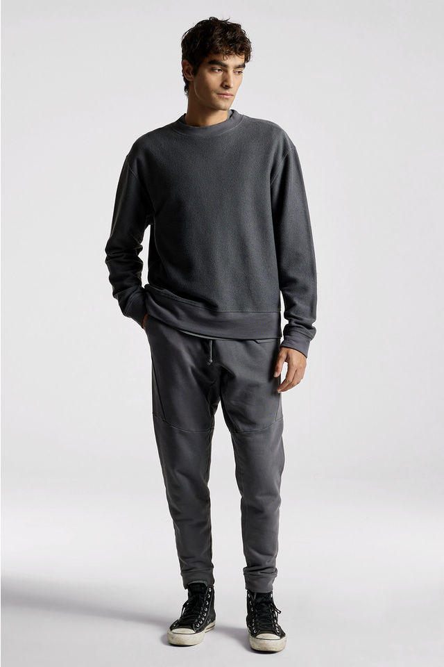 Oversized Reverse Fabric Crewneck