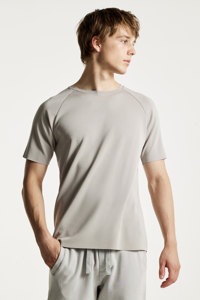 T-Shirt από Μοντάλ Με Ρεγκλάν Ώμους