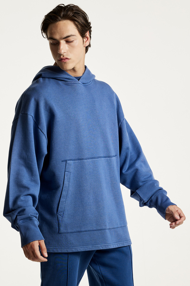 Oversized Fit Modal Mix Hoodie