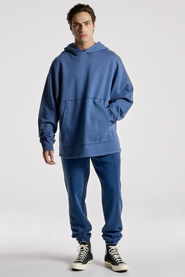 Oversized Fit Modal Mix Hoodie