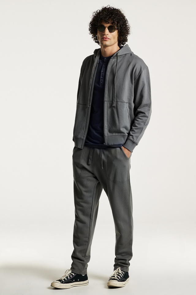 Cotton Sweatpants With Stitching