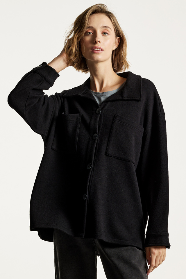 Relaxed Fit Viscose Mix Overshirt