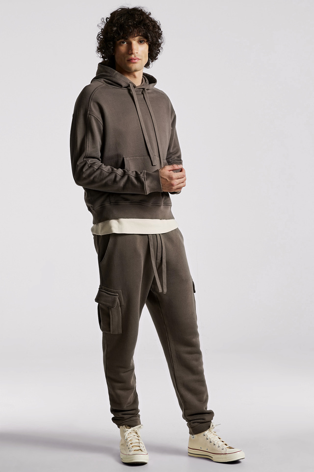 Regular Fit Cotton Cargo Sweatpants