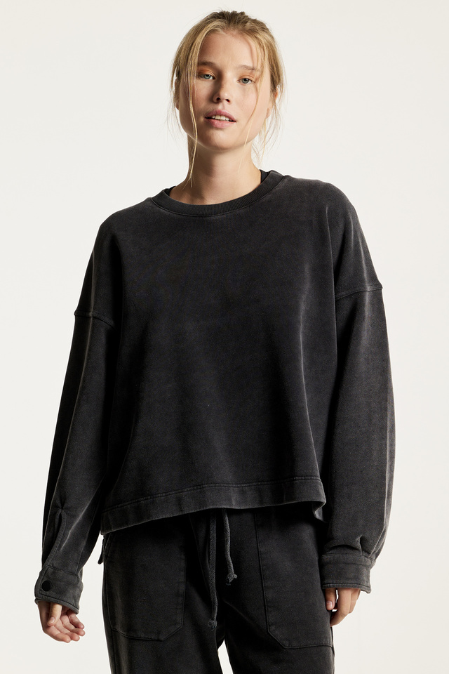 Regular Fit Cotton Cuff Detail Sweatshirt