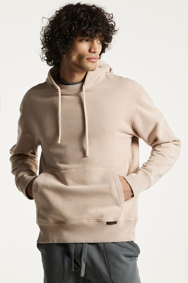 Regular Fit Cotton Neckline Detail Hoodie