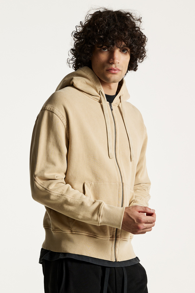 Relaxed Fit Cotton Full Zip