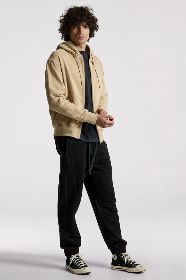 Relaxed Fit Cotton Full Zip