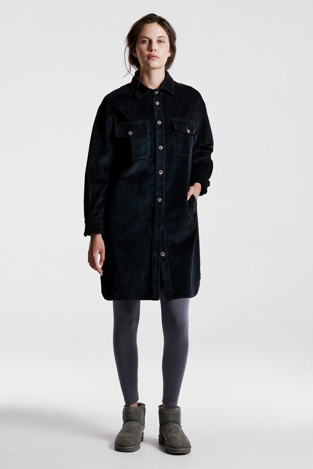 Cord online shirt dress