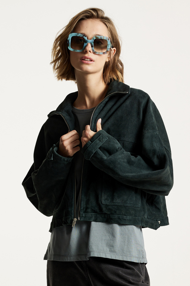 Crop Suede Jacket