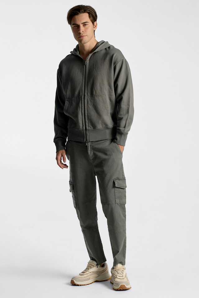 Cotton Double Zip Hoodie