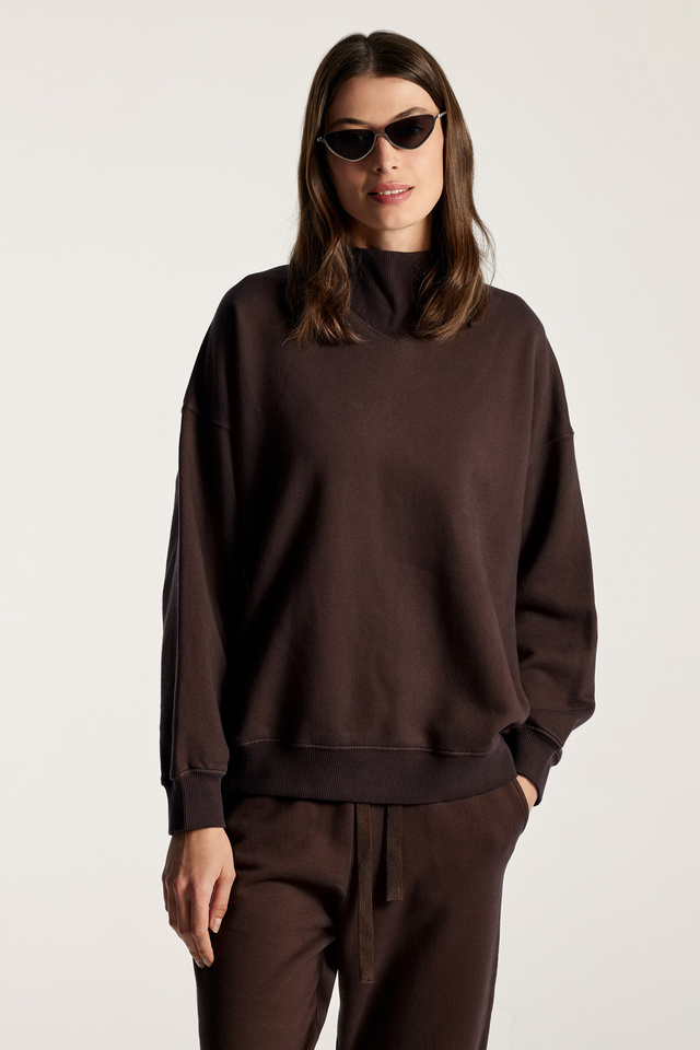 Neck Detail Sweatshirt