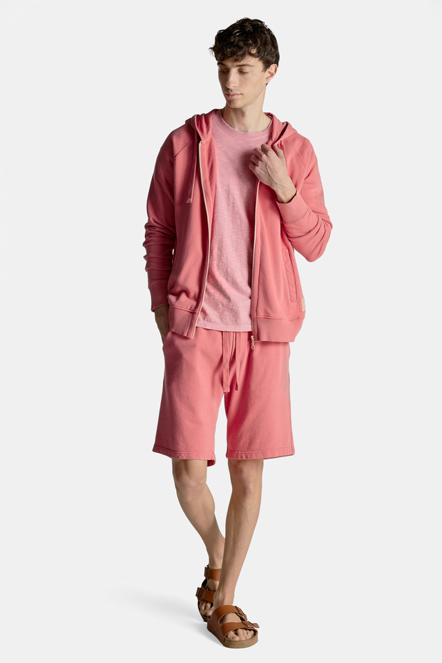 Hooded Cardigan With Raglan Sleeves
