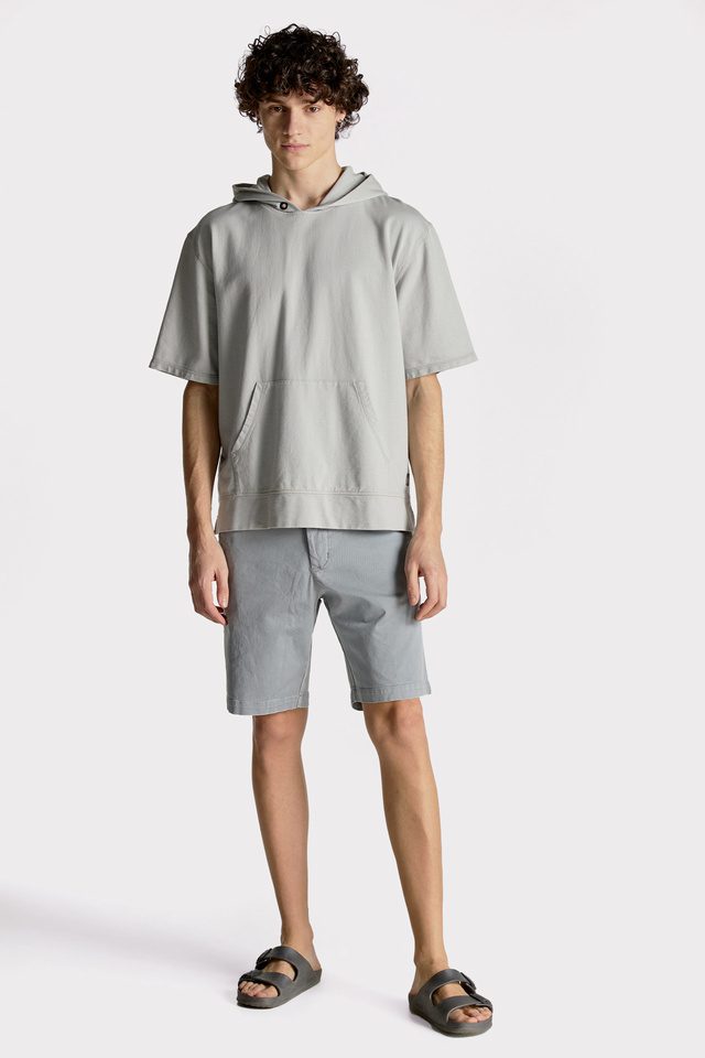 Shortsleeve Hoodie With Front Pocket