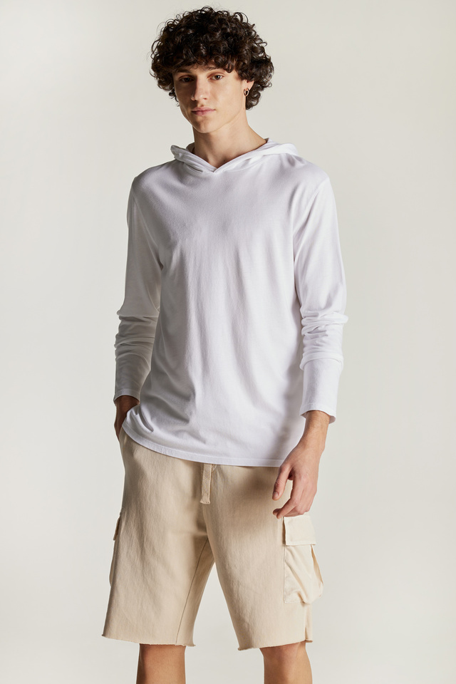 Lightweight Hoodie In Regular Fit With Cut Outs