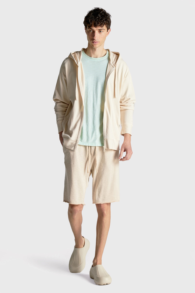 Hooded Cardigan with Raglan Sleeves