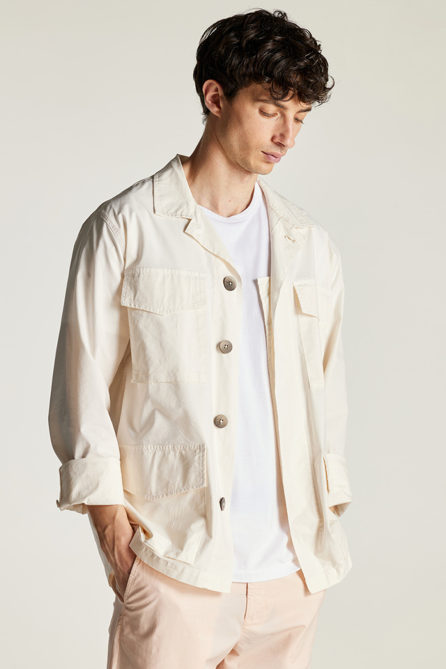 Overshirt In Regular Line With Cargo Pockets